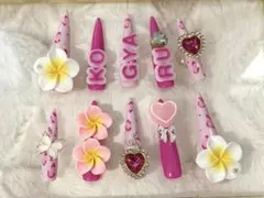 キッズ ギャル ネイルチップ ライトピンク KOGYARU