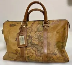 PRIMA CLASSE プリマクラッセ レザーボストンバッグ 地図柄