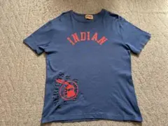 値下げしました。 Indian XL ネイビー Tシャツ