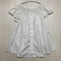 RED VALENTINO フリル袖ホワイトシャツのサムネイル