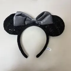 ミニーマウス耳型カチューシャ 黒