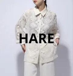 クロシェレースシャツ(HARE) 楽天市場】(W)クロシェレースシャツLS HARE ハレ トップス シャツ