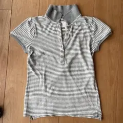 BACK NUMBER ストライプポロシャツ Mのサムネイル
