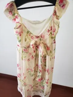 レベッカテイラー⭐フラワープリント ノースリーブワンピース　サイズ2