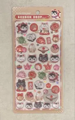 ボンボンドロップシール　和柄　縁起物　新品