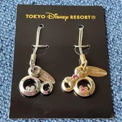 ミッキー＆ミニー ☆ペアストラップ ラインストーン　東京ディズニーリゾート