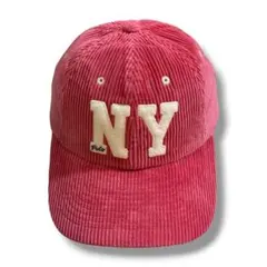 Ralph Lauren】NY キャップ コーデュロイ ブルー レッド - メルカリ