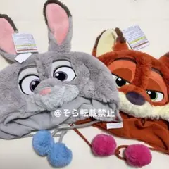 ニック ジュディ ファンキャップ ２個セット ディズニー 被り物
