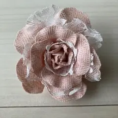 ピンク　花型　ブローチ　コサージュ