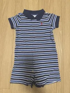 Ralph Lauren ストライプロンパース 70