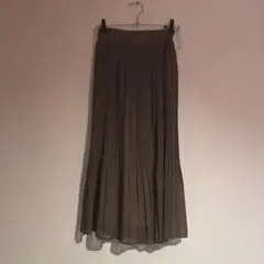 プリーツロングスカート　シフォンスカート