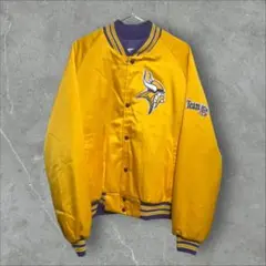 chalk line スタジャン NFL 90s USA製 VIKINGS Lのサムネイル