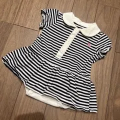 POLO Baby ボーダー　ロンパース　ワンピース　60-70