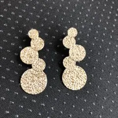 s*♡様 ゴールド 円形デザイン イヤリング