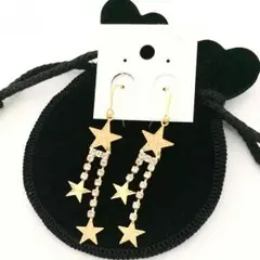 【新品】流れ星みたいなキラキラピアス