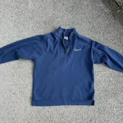 NIKE ハーフジップ 90s スウェット ブルー XSサイズ