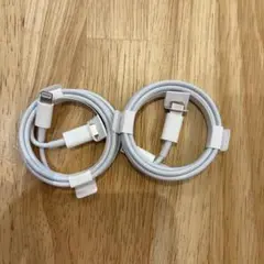Apple純正　Lightning-typeCケーブル 2本セット ホワイト