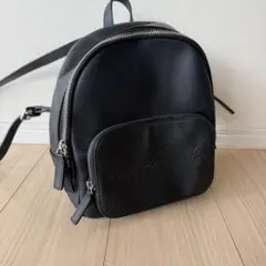 ほぼ未使用品 GIGLIO ジリオ 本革 シュリンクレザー リュック 黒 