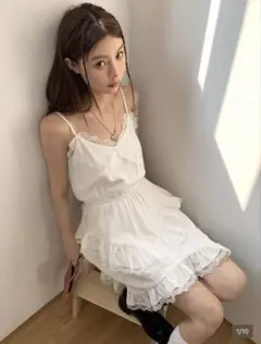 シーイン　キャミワンピース　ホワイト