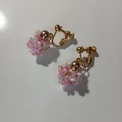 ビーズイヤリング