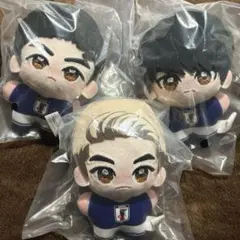 一番くじ　サッカー日本代表　Ｃ賞　きららいずマスコット　堂安　三笘　遠藤　新品