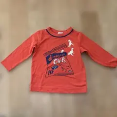 ベビー　恐竜チップス　プリント　長袖　Tシャツのサムネイル