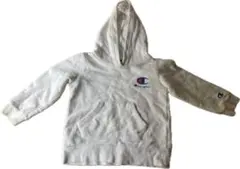 Champion ホワイト フード付きパーカー