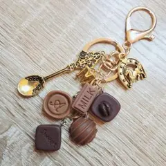 チョコレート 馬蹄 チャーム じゃらじゃらキーホルダー バレンタイン