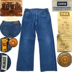 EDWIN エドウイン 42424 インターナショナルベーシック 日本製 W35