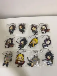 1番くじ　鬼滅の刃無限列車　ラバーストラップ12個セット