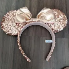 東京ディズニーランド ミニーマウス カチューシャ ピンクゴールド