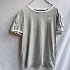 アディダスオリジナルスリンガーTシャツ トレフォイル刺繍 3本ライン XS M