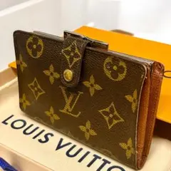 ルイヴィトン モノグラム 二つ折り財布 ポルト モネ ビエ ヴィエノワ がま口