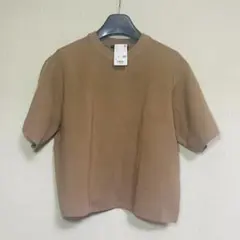 新品　UNIQLO ユニクロ　ウォッシャブル　ミラノリブセーター　ブラウン