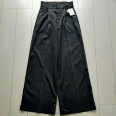 ✨️新品タグ付✨️GRL センタープレスワイドタックロングパンツ gm615