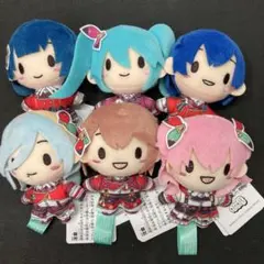 プロセカ　ふわぷち　マスコット　ぬいぐるみ　モモジャン　モアジャン　6種セット①