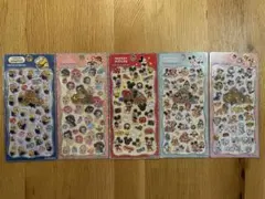 正規品ディズニープチドロップステッカー　5種