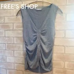 未使用　FREE'S SHOP フリーズショップ　ニット　ノースリーブ　Mのサムネイル