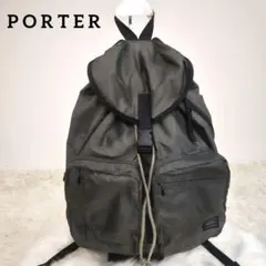 寄付　PORTER　ポーター　グレー　ナイロン　リュック　バックパック　バッグ