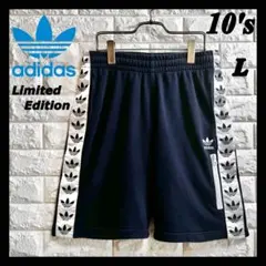 ◆限定品／人気デザイン◆ アディダス 春夏用スウェット ハーフパンツ 紺L