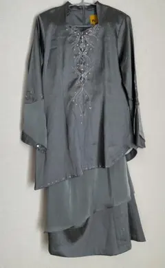 Baju Kurung バジュクロン 上下 Silver