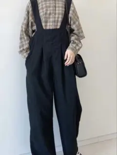 サマンサモスモス　ブルー　タックサロペット