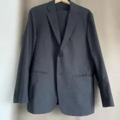 UNIQLOグレー スーツ ジャケット パンツ セット　ウォッシャブル