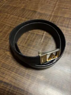 VALENTINO ベルト Vロゴ ゴールド×ブラック