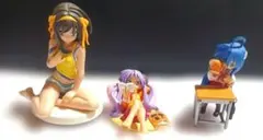 涼宮ハルヒ らき☆すた ミニフィギュア 5体セット当時品のサムネイル