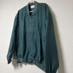 BISBEE ダークグリーン シルク ジャンパー