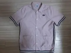 adidas 半袖ストライプシャツ