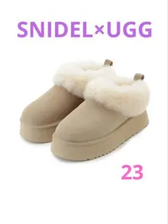美品レア⭐UGG×SNIDEL WTAZZELLE ベージュファームートンブーツ 美品レア⭐UGG×SNIDEL WTAZZELLE ベージュファームートンブーツ - メルカリ