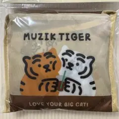 MUZIK TIGER　ムジークタイガー　ポケット付き　エコバッグ　ベージュのサムネイル