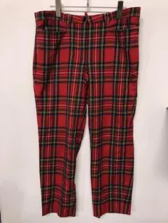 レトロ トラッド パンキッシュ CAMBIO 古着 タータンチェック柄 パンツのサムネイル